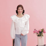 Big Ribbon Blouse - MAISON MARBLE