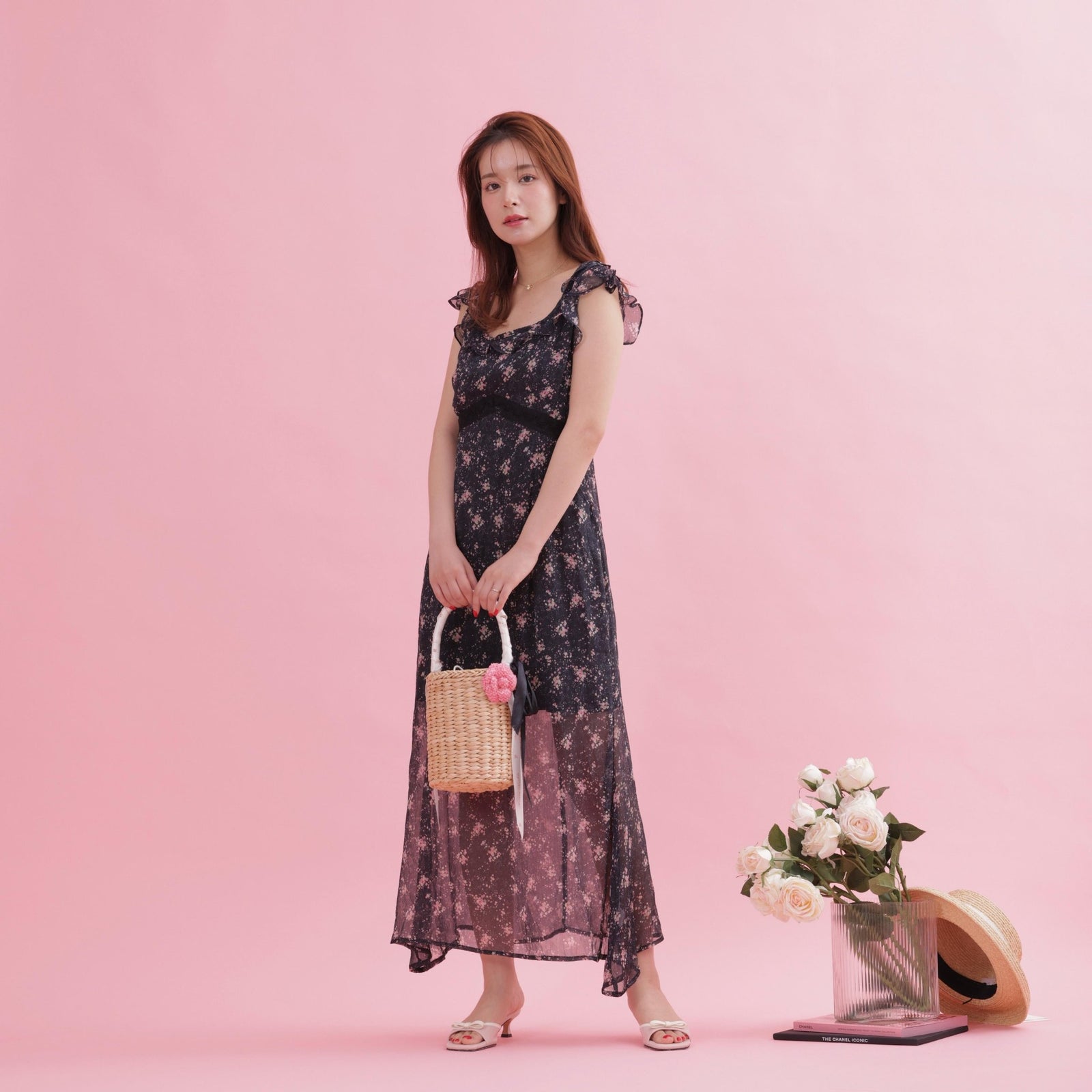 Black Floral Dress – MAISON MARBLE