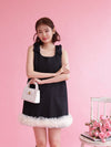 Black Ribbon Dress - MAISON MARBLE