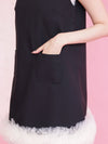 Black Ribbon Dress - MAISON MARBLE