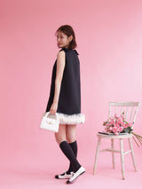 Black Ribbon Dress - MAISON MARBLE