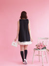 Black Ribbon Dress - MAISON MARBLE