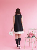 Black Ribbon Dress - MAISON MARBLE