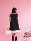 Black Ribbon Dress - MAISON MARBLE