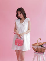Blanc Collar Mini Dress - MAISON MARBLE