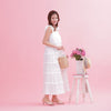 Blanc Frill Dress - MAISON MARBLE