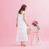 Blanc Frill Dress - MAISON MARBLE