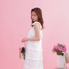 Blanc Frill Dress - MAISON MARBLE