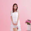 Blanc Frill Dress - MAISON MARBLE