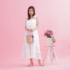 Blanc Frill Dress - MAISON MARBLE