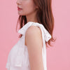 Blanc Frill Dress - MAISON MARBLE