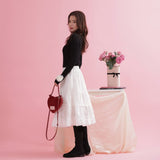 Blanc Frill Skirt - MAISON MARBLE