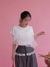 Bloom Tulle Tee - MAISON MARBLE