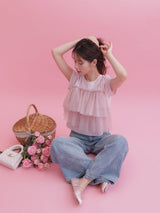 Bloom Tulle Tee - MAISON MARBLE