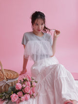 Bloom Tulle Tee - MAISON MARBLE