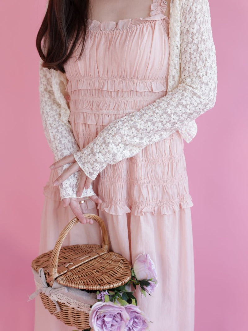 Blush Gather Dress - MAISON MARBLE