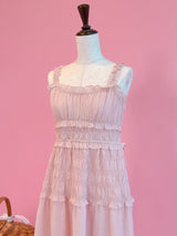 Blush Gather Dress - MAISON MARBLE