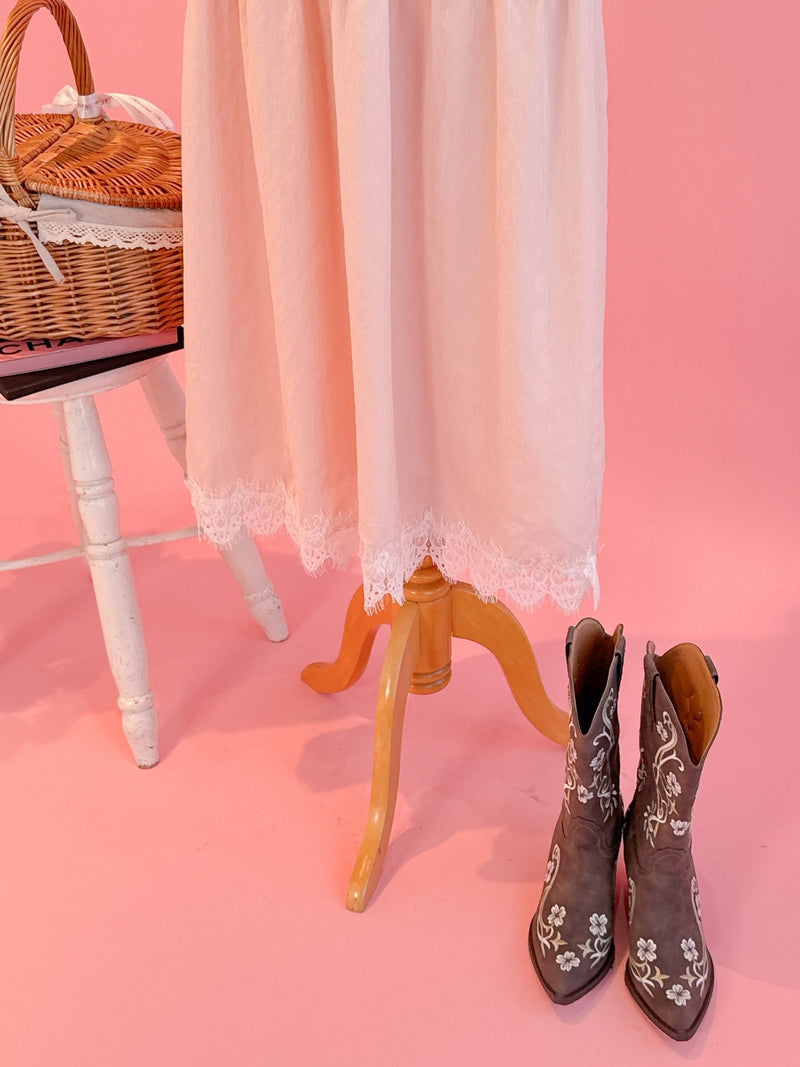 Blush Gather Dress - MAISON MARBLE