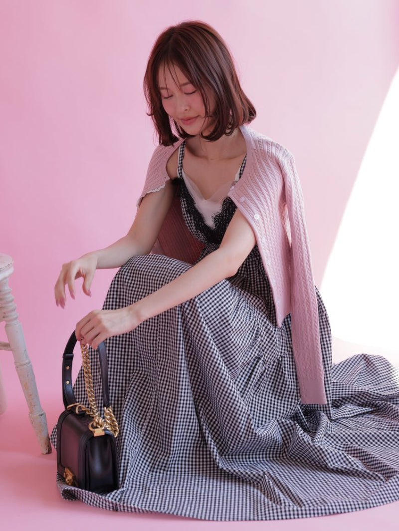 Cable Knit Cardigan - MAISON MARBLE