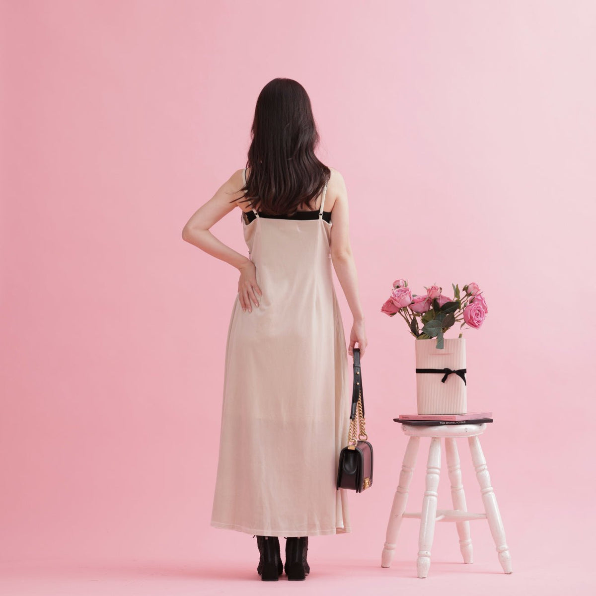 Camelia Lace Velour Dress – MAISON MARBLE