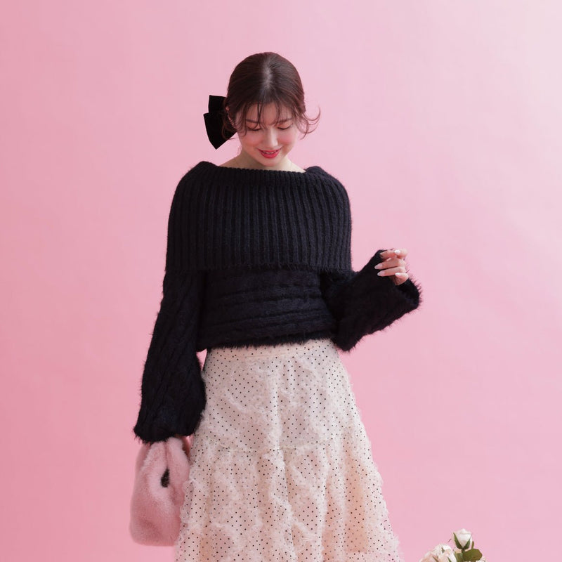 Cape Collar Knit - MAISON MARBLE