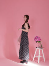 Check Romantic Dress - MAISON MARBLE