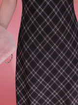 Check Romantic Dress - MAISON MARBLE