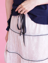 Chic Lace Skirt - MAISON MARBLE