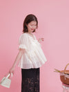 Chiffon Frill Blouse - MAISON MARBLE
