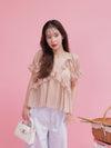 Chiffon Frill Blouse - MAISON MARBLE
