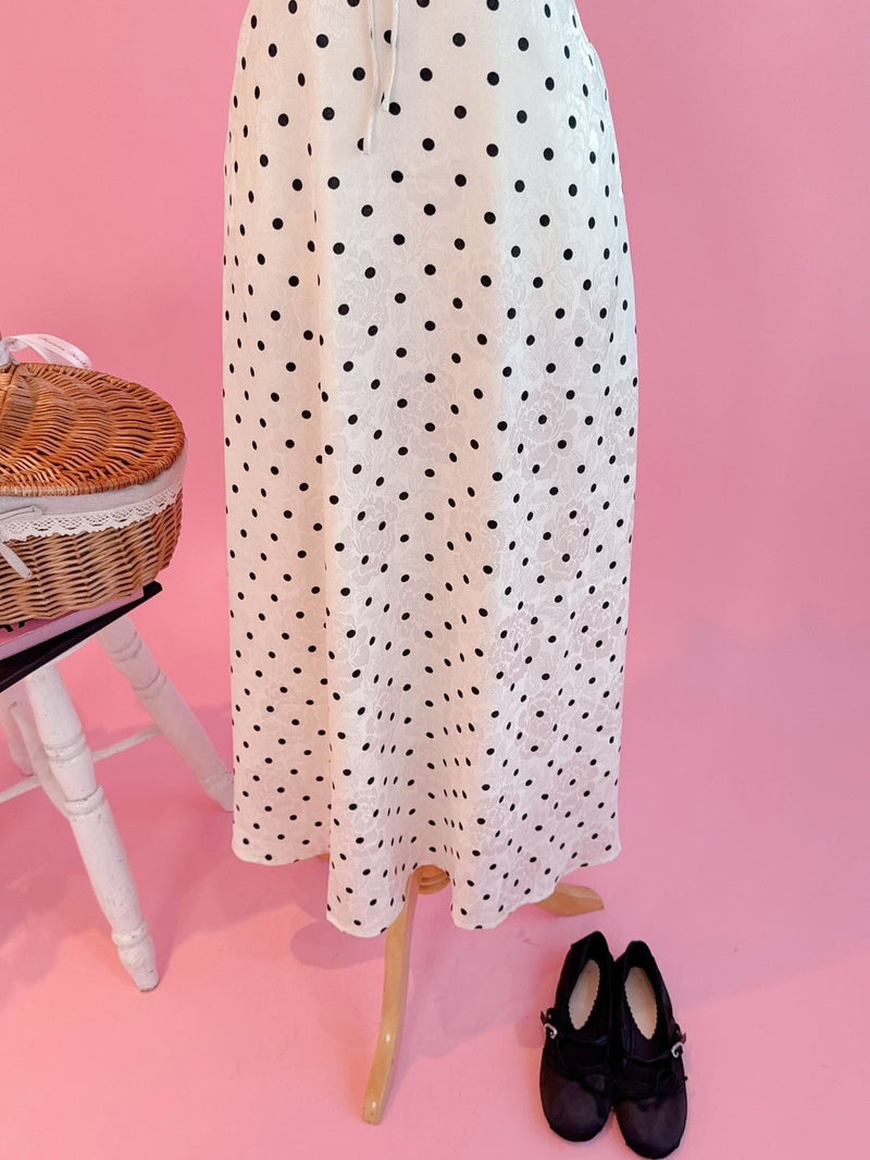 Classic Frill Dot Dress - MAISON MARBLE