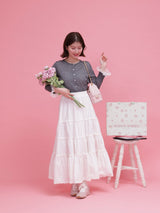 Cotton Blanc Skirt - MAISON MARBLE