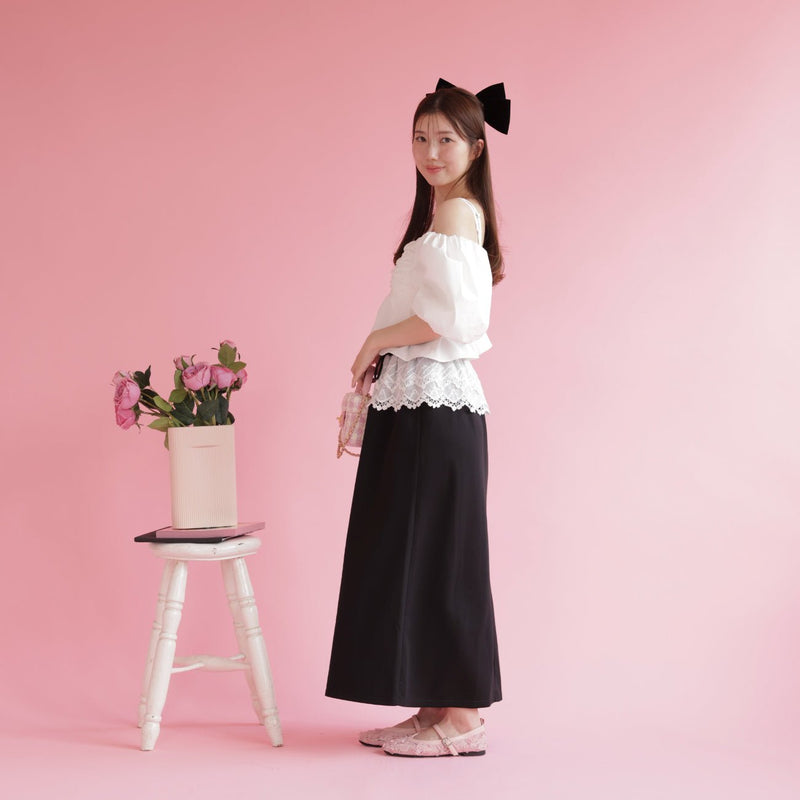 Crop Puff Blouse - MAISON MARBLE