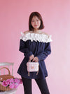 Denim Frill Tops - MAISON MARBLE