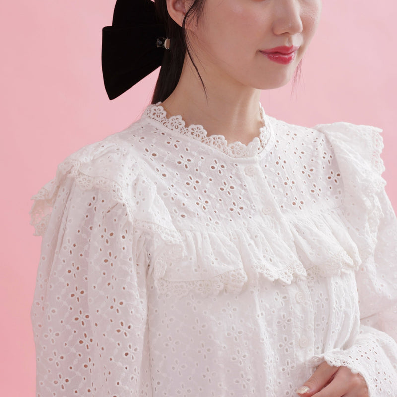 Diana Lace Blouse - MAISON MARBLE