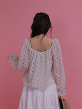 Dot Layered Blouse - MAISON MARBLE