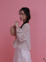 Dot Layered Blouse - MAISON MARBLE