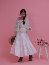 Dot Layered Blouse - MAISON MARBLE