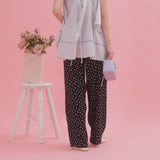 Dot Pleats Pants - MAISON MARBLE