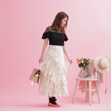 Dot Ruffle Skirt - MAISON MARBLE