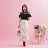 Dot Ruffle Skirt - MAISON MARBLE