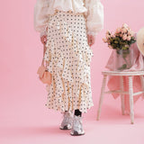 Dot Ruffle Skirt - MAISON MARBLE