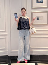 Dot Satin Balloon Tops - MAISON MARBLE