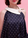 Dot Satin Balloon Tops - MAISON MARBLE