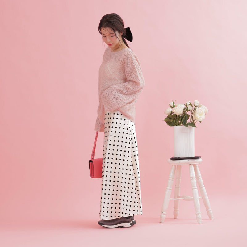 Dot Silk Skirt - MAISON MARBLE