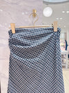 Drape Check Skirt - MAISON MARBLE