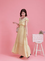 Embroidery Flower Dress - MAISON MARBLE