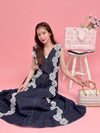 【再販】Fleur Denim Dress - MAISON MARBLE