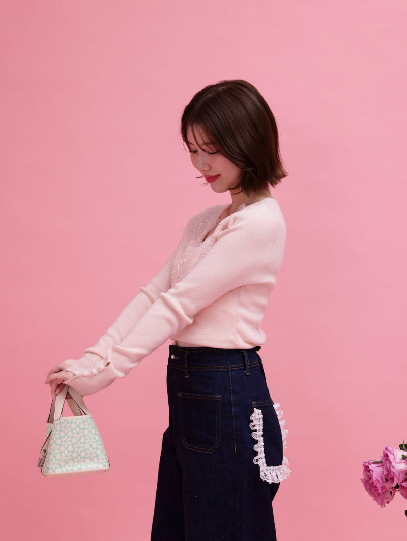 在庫調整】Fleur Lacy Tops – MAISON MARBLE