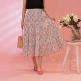 Floral Tiered Skirt - MAISON MARBLE